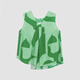 Bobo [Mulberry Silk] Bobobo Dot Geometric Shirt for Women's Summer New Style Shopping Mall Même chemise sans manches bdr2hd1343 L14 Forest Green Flower S