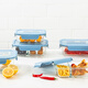 Locknlock Lock Glass Box Fresh Set Separation Bento Box con Waterware Microonda Calefacción Especial de trabajadores de oficina LLG983S602