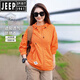 JEEP SPIRIT2024 new summer UPF50+ lightweight waterproof sun protection clothing for men and women outdoor hooded sun protection clothing, dark green, same style for men and women M (105-120Jin Jin equals 0.5kg)