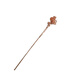 New version of color-preserving copper Twelve Flower God hairpins, one-character hairpins made in Song Dynasty, Hanfu hair accessories, Tang style cheongsam hairpins, November Camellia, in stock