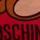 MOSCHINO Unisex Teddy Bear Pattern Tassel Scarf 03317 M2525 001 Red TU