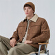 Mark Huafei Suede Imitation Sheep Wool Jacket Men's Autumn and Winter Thickened Warm Top Jacket Khaki 54/XL