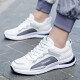 Changxiang Huili Herrenschuhe 2025 Neue Frühlings- und Sommer atmungsaktiven weichen alleinigen Sport -Männer -vielseitigen Freizeitbrettschuhen Steigern Schuhe Männer Weiß 42
