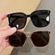 Children's fashionable glasses boys and girls sunglasses personalized large frame baby boy sunglasses photo black