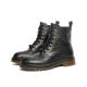 
Belle Street Retro Martin Boots Women's Shopping Mall Genuine Leather Outdoor Boots D3D1DDD4 Black-Single 36