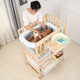 Beste Liebe Multifunktionales Baby Windel Tisch Baby BB Schüttelbett Massivholz Neugeborene Kleideranpassung Berührungstischmassage und Badepflege Tisch Seitentafel Gestein Windel