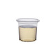 Jidaocook 100 pieces thickened 20ml small plastic cup disposable tasting cup transparent one-cup tasting cup 20ml transparent thickened 100 pieces without lid
