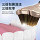Brosse à dents à trois côtés à poil à la brosse à dents molle spéciale pour les hommes et les femmes enveloppez la décoration de maison à trois têtes ménage à 3 faces de nettoyage à 360 degrés poils doux 1 pièce