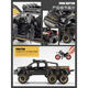 
Large Ford Raptor alloy car model off-road vehicle pickup truck boy children's simulation car toy truck Large Wuling six-wheel pickup truck - orange jeep
