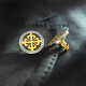 Jun Kiss High-End-Männer Brosche High-End-Luxus-Luxus-Luxus-Kragen Pin Business-Anzug Accessoires Pin Brosche Abzeichen Iris Manschettenknöpfe (1 Paar schwimmender Geschenkbox)