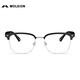 MOLSION Mosen glasses frame Xiao Zhan same eyebrow frame titanium glasses for men and women, degree anti-blue light MJ6195 B15 silver gloss black frame + PROSUN anti-blue light 1.60 pieces (within 600 degrees)