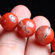 Yan's Natural Baoshan Nanhong Agate Bracelet Buddha Beads Unique Iron Sheet Powder Toy Bracelet Single Circle Men's and Women's Jewelry 852 Bead Diameter 12 mm