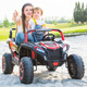 Mengxiaoou super large children's electric car four-wheeled toy car for men and women that can sit on a double off-road remote-controlled stroller for adults. Flagship red + all functions + soft wheels + 24V battery