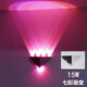 Yilin (yilin) led wall lamp modern simple creative corridor aisle bar club KTV background wall decoration colorful color-changing light 15W colorful light - automatic color-changing + with remote control