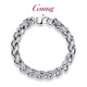 GsunG platinum bracelet for men PT950 new style atmospheric Chopard bracelet fashionable platinum bracelet for men with three-dimensional look. Make a reservation for the auction, please contact us before the auction.