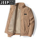 
JEEP SPIRIT winter corduroy cotton coat men's new style lamb velvet jacket winter top plus velvet thickened large size cotton coat men military green [hot-selling style] 2XL 125-140Jin [Jin equals 0.5 kg]