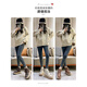 Belle thick-soled high-rise snow boots for women 2024 winter new non-slip waterproof Martin short boots plus velvet warm large cotton shoes brown 36