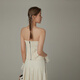 
CHUU Letter Embroidered Strap Vest Women's 2025 Spring New Product Button Sleeveless Hot Girl Slim Personalized Top Off White Uniform Size