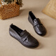 Kanglibi genuine leather soft sole mother shoes single shoes middle-aged and old comfortable and not tired leather shoes middle-aged and old young and non-slip women's shoes spring and autumn style 677 hole style black breathable and not grinding feet 39