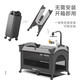 ULOP (ULOP) crib movable splicing bed multi-function folding bed baby sleeping artifact diaper changing table newborn bb bed 1.1 meters free installation guardrail can lift crib gray baby supplies meeting gifts portable travel nap bed