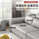 Multi-function foldable sofa bed small apartment double living room can lie down technology dual-purpose telescopic storage sitting and lying intelligent technology cloth sponge model [color notes] 2.55 meters outer diameter [Guifei sofa bed]