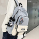 Sac à dos de Langfei pour sac à dos masculin pour les élèves du collège et les collèges du secondaire Sac école grande capacité pour femmes de voyage Business ordinateur portable bleu grande taille + pendentif + badge aléatoire