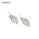 AJIDOU Ajidou earrings women's fashion holiday feng shui diamond offline counter same style geometric earrings earrings birthday gift to girlfriend