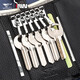 
Seven Wolves Key Change Storage Bag Home Leather Multi-Function Key Pack Large Capacity Two-in-1 Universal Key Pack