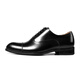 
THOM WILLS business formal leather shoes men's cowhide handmade three-joint genuine leather British Oxford shoes men's young groom wedding shoes black bright leather + rubber sole B672-Y2 43 /8.5 size
