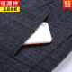 恒源祥冬季双面尼大衣男羊毛羊毛中长款外套中年男士商务单排扣西装大衣 灰色 M170