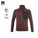 Millet Outdoor Sports para hombres de vellón para hombres que viajan y caminan con el cuello de soporte a prueba de viento y cálido miv9887 N0247-Black S