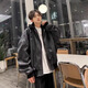 7 high-quality casual jackets for men in autumn and winter, quilted warm handsome hunting jackets, fake two-piece design hooded baseball uniform tops GWHG-3371 black gray XL 170-175cm 155-180Jin Jin is equal to 0.5 kg