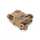 
7MM Workshop PEQ15 multi-function laser indicator battery infrared green laser lighting tactical box toy gun equipment electric 1 OGL tactical box [689 sand color] configuration as shown
