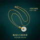 Qlady Safe Buckle Hetian Jade Silver Necklace Women's Light Luxury Silver Jewelry Jade Pendant Mother's Birthday Gift for Wife