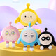 
Toys City R Animal Doll Pushing Doll Peripheral Pendant Keychain Children's Plush Toys Birthday New Year Gift Boys and Girls Plush Doll-Yellow Egg [Height 45cm]15695