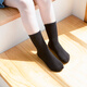 Cuchas blancas blancas de niño y niña de rata de seis dedos de la primavera negra y otoño de color sólido niñas de otoño e invierno tubo medio de algodón 9922 (blanco) 5 pares recomendados para 7-8 años (marcas de calcetines 9-12/10-15 años)