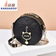 Kangaroo (KANGAROO) this year's popular small bag 2025 trendy summer fashion round women's bag chain bag versatile one-shoulder crossbody bag beige white