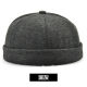 Fun Landlord Hat Men's Spring and Autumn Melon Skin Hat Men's Landlord Hat Women's Trendy Brand Middle-aged and Elderly Retro Hip-Hop Noble Flip-Flip Yuppie Hat Watermelon Hat 15831 Dark Blue Can Adjust (56-60CM)