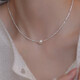 Collar de plata roto Glten para niñas 2025 Nuevo estilo para el cumpleaños de las niñas Regalo de San Valentín Chino para la novia y la esposa Pearl Pearl. Collar de perlas de plata rota de plata + certificado