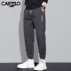 Cardile crocodile casual pants men's spring and summer loose legged pants men's trendy four-way stretch workwear sports harem versatile men's pants black [regular style] 31