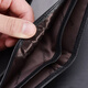 Septwolves Men's Wallet Thickened Short Wallet Widened and Large Capacity Genuine Leather Horizontal and Vertical Cowhide Clip with Zipper Soft Leather Horizontal Thickened Wallet
