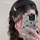 Lnieer allows me to dazzle Zhao Lusi's same style black pearl headband for women 2025 new hot style light luxury and high-end headband black pearl headband same as Ruth's