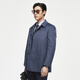 Junger Männermantel Herren Vierköpfiger Single Breaked Jacket Slim Fit Business Coat Wolle Mischung dicke und warme blaue L 175/96a