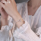 
Lnieer999 foot silver two-season happy tamsui pearl bracelet women's light luxury exquisite bracelet jewelry girlfriend birthday gift bracelet [999 foot silver] pearl bracelet + test certificate