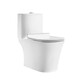 
HUIDA siphon toilet splashproof water-saving nano easy-toilet toilet 6360 bathroom quick-removing cover 6523 6218N [round water tank ultra-thin urea formaldehyde cover] 400mm (pit distance above 390)