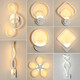 Pinju bedside lamp background wall modern simple personalized creative corridor LED bedroom decoration wall light DP1888 DP1105-200 neutral light LED (white)