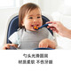 OXO Silicone Spoon Children's Eating Baby Learning to Eat Training Spoon Complementary Food Short Handle Small Soft Spoon Tableware Two Pack Navy Blue