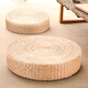 TaTanice futon meditation cushion handmade cattail round meditation cushion tatami cushion 45*45*10cm
