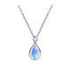 Grace GirlPT950 Platinum Necklace Women's Platinum Clavicle Chain Rupert's Tears Birthday Lover Gift Platinum Chain + Rupert's Tears s925 Pendant