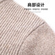 Hengyuanxiang Cardigan Männer 100% reine Wollmänner verdickte Pullover Herbst und Winterbasis Hemd runden Hals Pullover Strickpullover